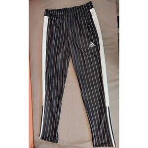 Boys Adidas Tiro VIP Track Tapered Leg Full Length Soccer Pants Pinstripe Medium